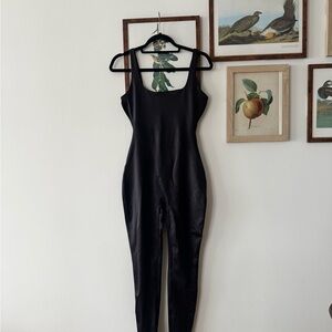NWT Skims ALL-IN-ONE SHINE Square Neck Onesie Medium Onyx